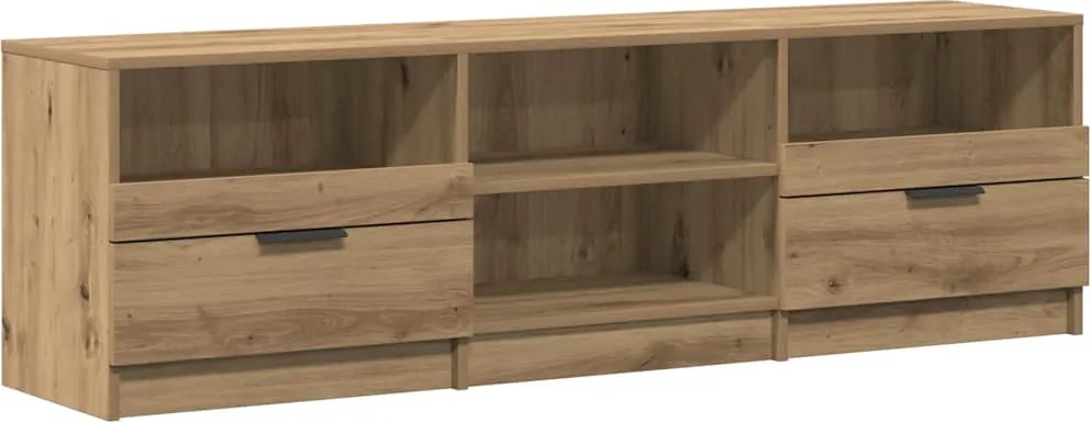 vidaXL TV szekrény Artisan tölgy 150x33,5x45 cm Műanyag fa