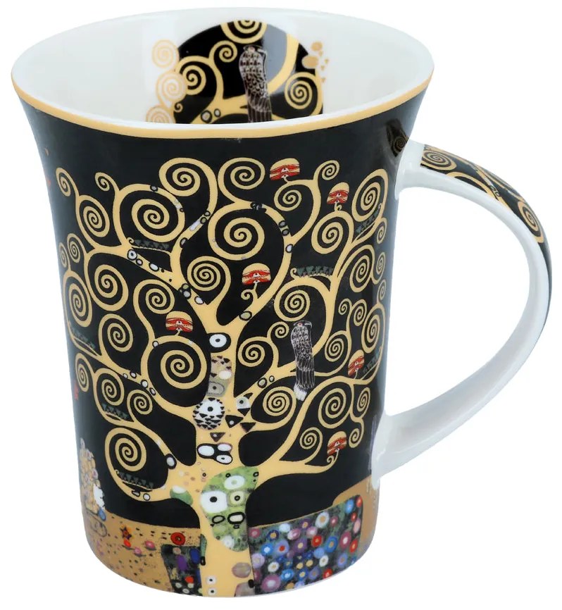 Klimt porcelán bögre díszdobozban 350 ml Életfa