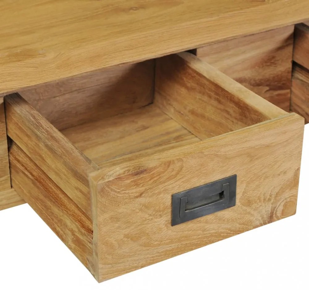 tömör tíkfa konzolasztal 90 x 30 x 80 cm
