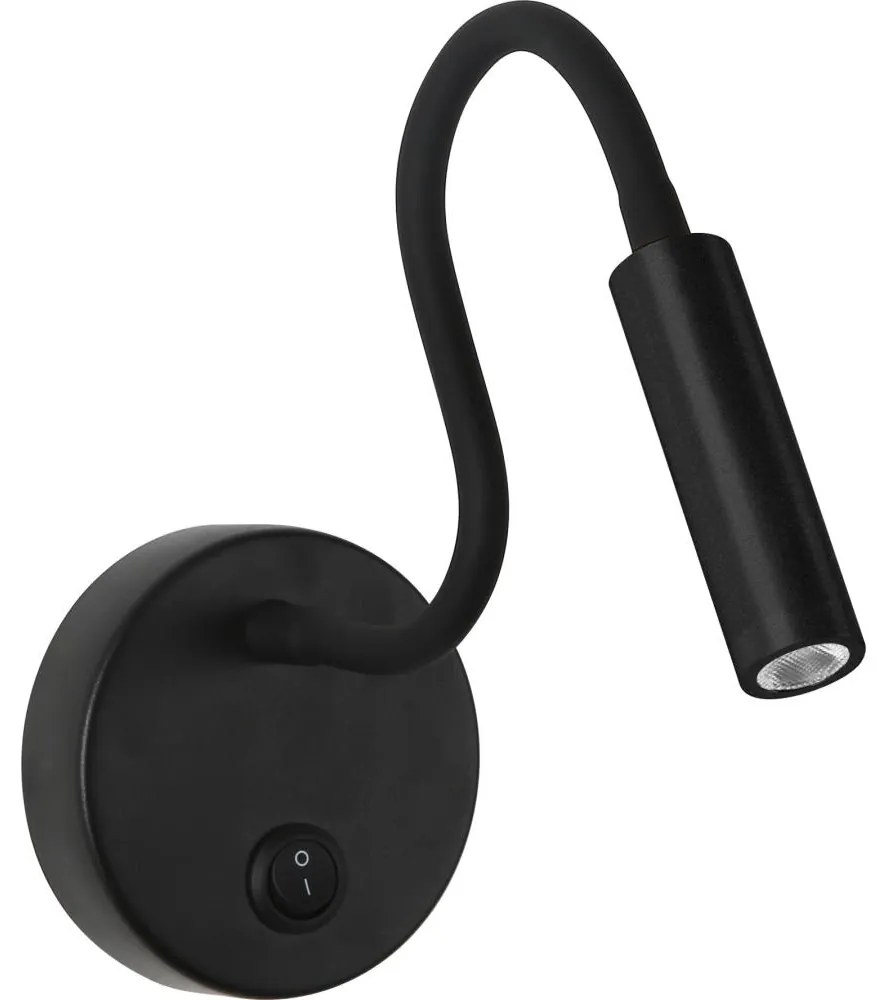 Brilagi - LED Rugalmas fali lámpa MAYA LED/3W/230V 4000K fekete