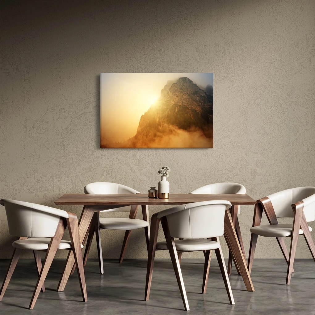 Hegy a ködben képe (90x60 cm)