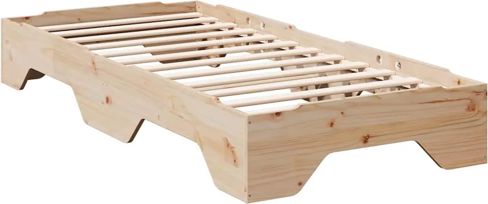 vidaXL ágy matrac nélkül rakásolható 100 x 200 cm tömör fenyőfa