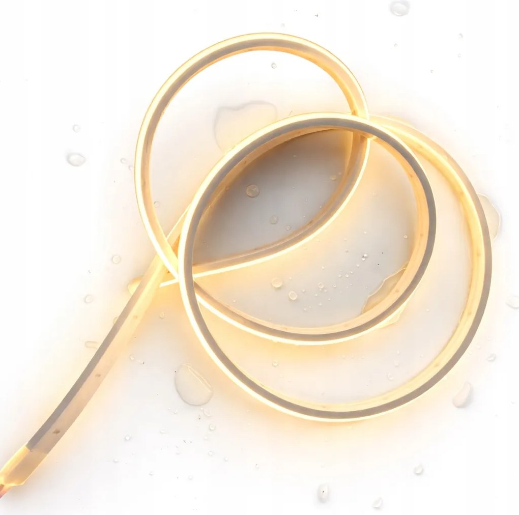 Cob Led Szalag 24V 5m IP66 3500K – 8W/m neon Ra>90 fényvonal