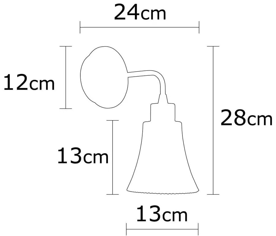 Aranyszínű fali lámpa Foca – Opviq lights