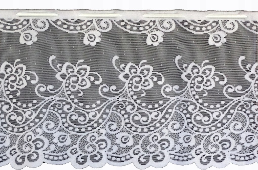 Mg Irigység Függöny jacquard fehér M59 40cm 2,2m