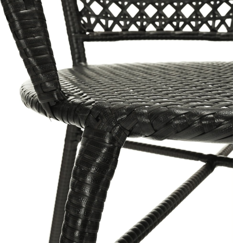 Kerti rattan szett 1+2, barna, LASAN