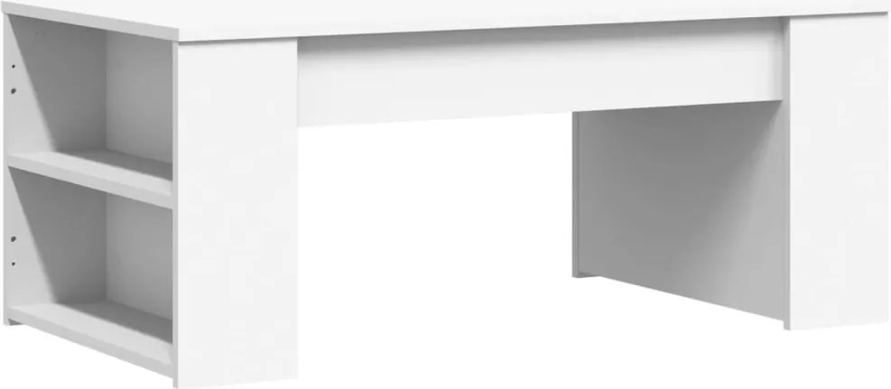 vidaXL fehér szerelt fa dohányzóasztal 102 x 55 x 42 cm