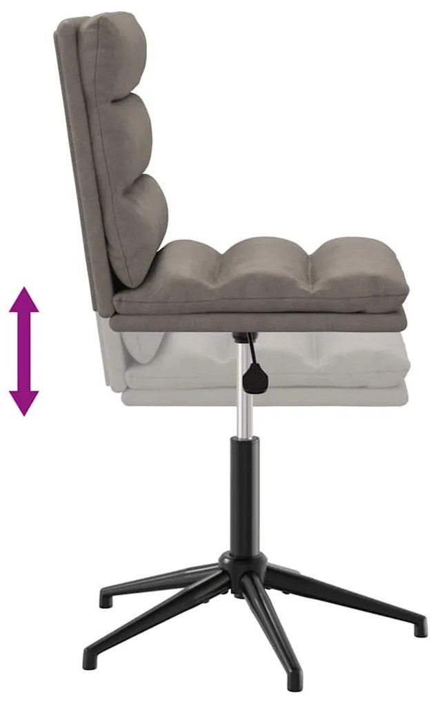 vidaXL szürke műbőr étkezőszék