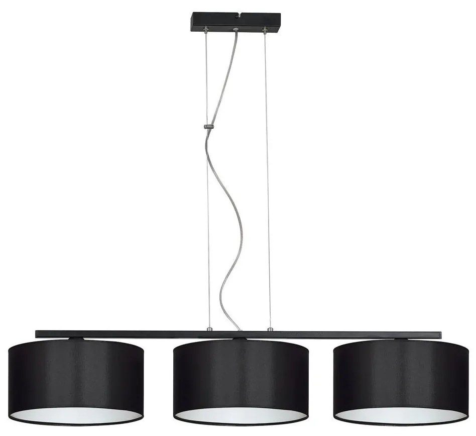 Csillár zsinóron ASTRA 3xE27/60W/230V fekete