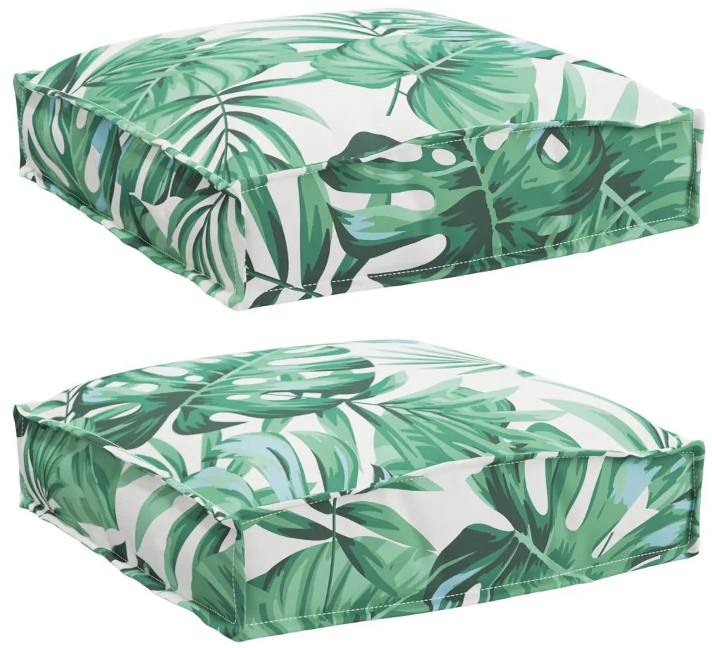 Raklap párna ülőfelülethez 2 pcs Levélminta 40 x 40 x 8 cm