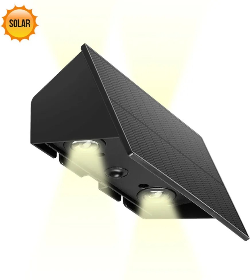 PREZENT 65289 SLADA Modern Kültéri Fali Lámpa Fekete LED IP44