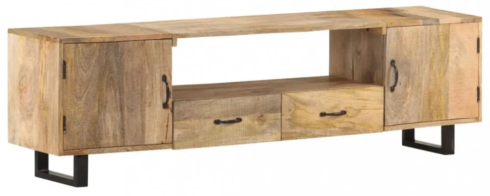 tömör mangófa TV-szekrény 160 x 30 x 45 cm