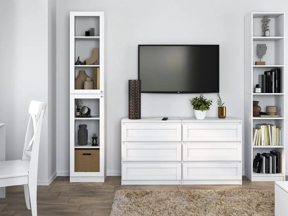 MIX IGA 120 szekrény, 2 tükörrel, 61x120x200 cm, antracit-tölgy
