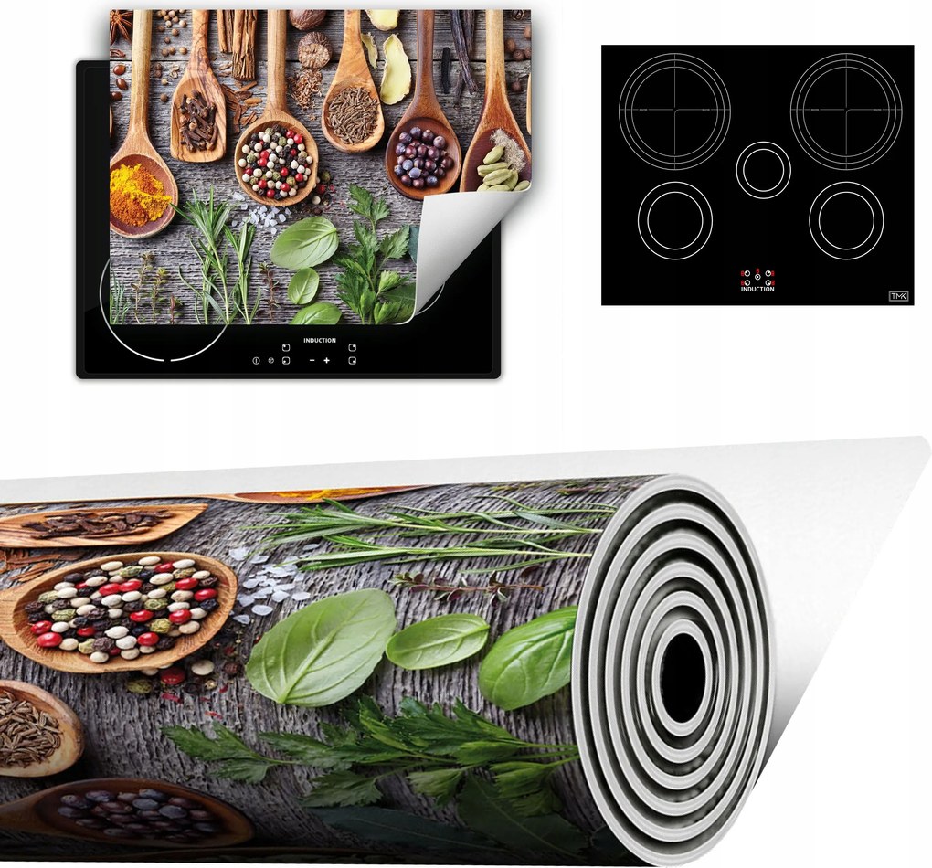 Vinyl Szőnyeg A Konyhába Több Hely 70x52 Fűszerek Fa