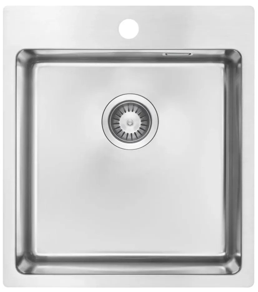 Deante ZPO_010A - Mosogató OLFATO 50,5x45 cm csiszolt acél