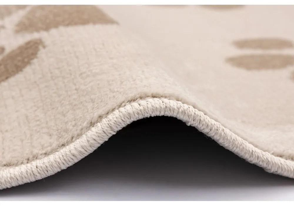 Bézs gyerek szőnyeg ø100 cm Paws Light Beige – FD