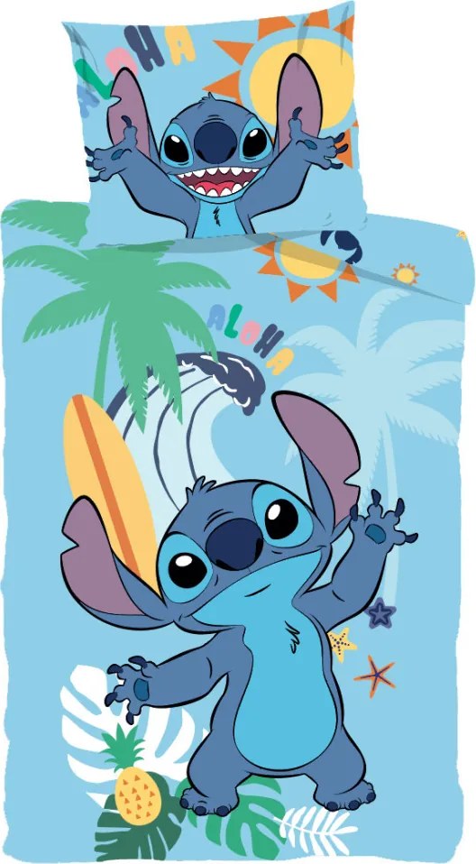 Disney Lilo és Stitch, A csillagkutya Summer ágyneműhuzat 140×200cm, 70×90 cm