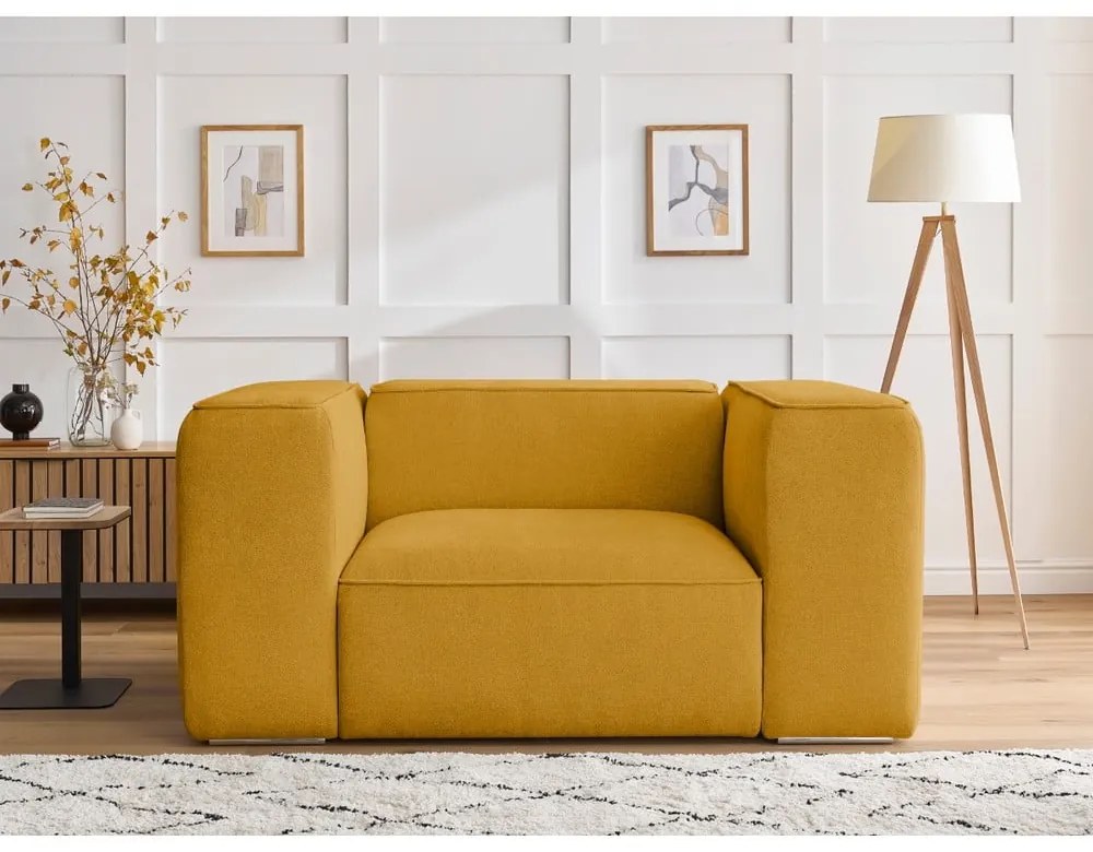 Okkersárga fotel Zephyr – Bobochic Paris