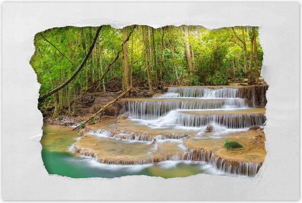 Poszterek 90x60 Tájkép Vízesés