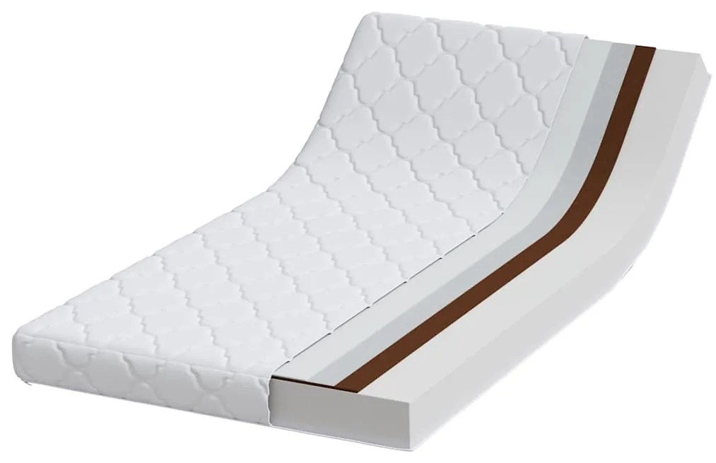 Matrac Kókuszréteggel Fehér 160 x 80 cm PU hab