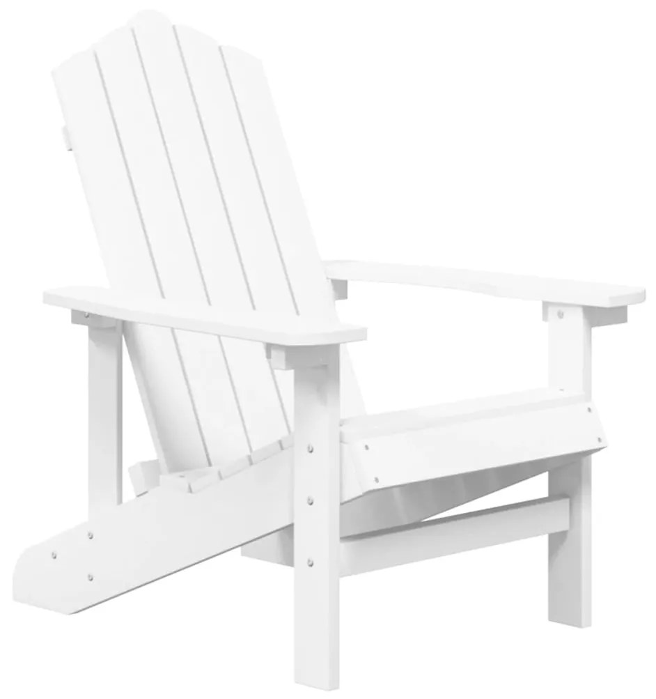 vidaXL fehér HDPE kerti adirondack szék