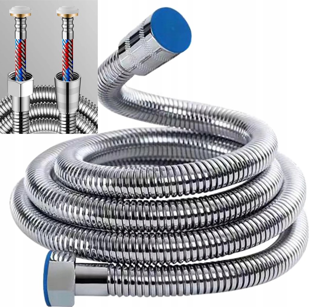 elpusztíthatatlan robusztus Zuhanytömlő nem csavarodik 150cm