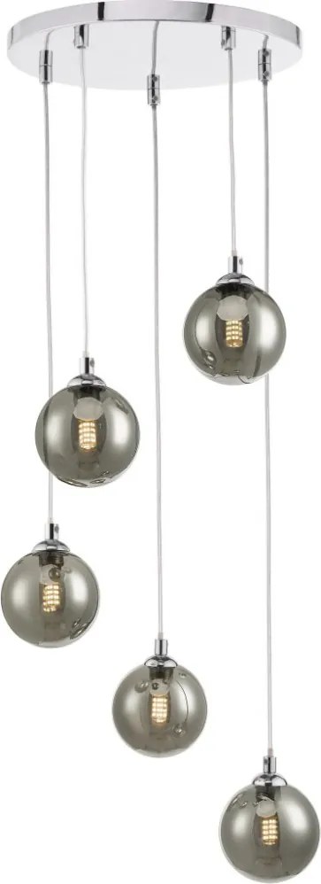 Dar Lighting Federico FED0550-01 Függőlámpa 5x40w/g9 ip20