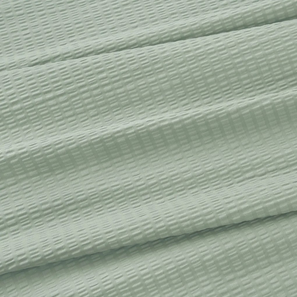 Goldea krepp ágyneműhuzat - zsálya színű 140 x 200 és 70 x 90 cm
