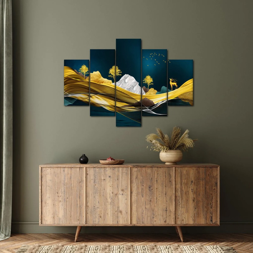 Kép - Szarvas a tájban (150x105 cm)