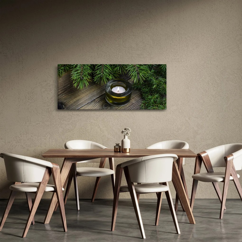 Kép - karácsonyi gyertya (120x50 cm)