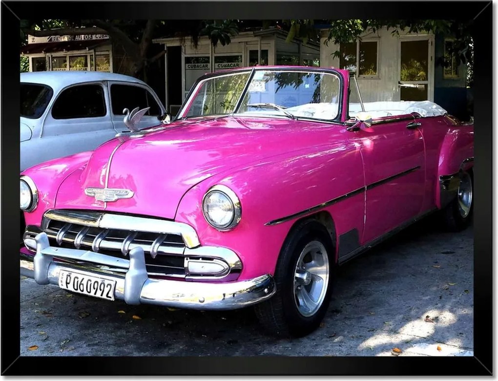 Poszterek keretben 40x30 Kubai autó