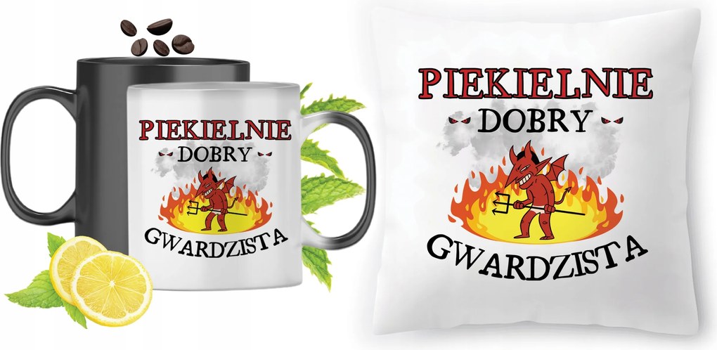 Gárdista Mágikus Bögre Nyomtatott Párna Szett Fotóval