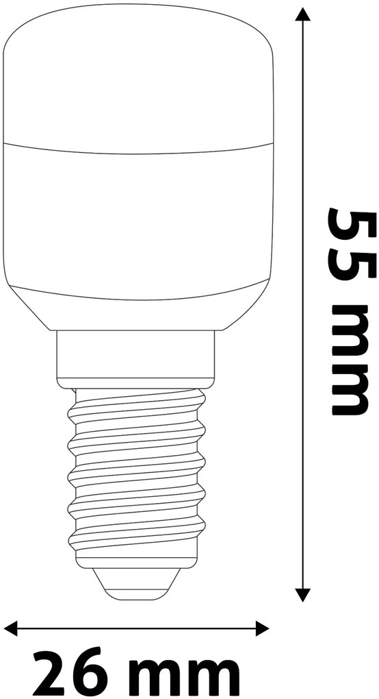 Avide LED 1.3W T26 NW 4000K