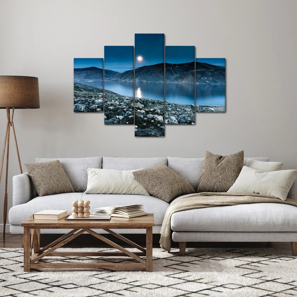 Egy éjszakai táj képe, Izland (150x105 cm)