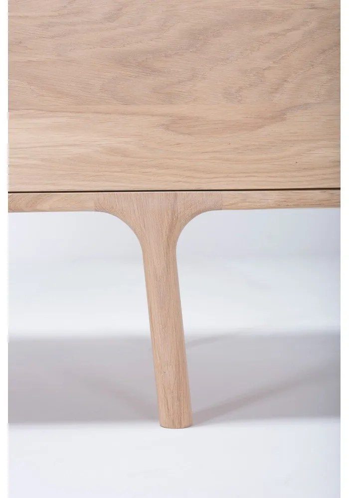 Fawan Natural TV-állvány tömör tölgyfából - Gazzda