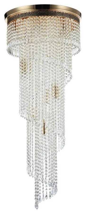 Maytoni DIA522-CL-12-G - Mennyezeti lámpa CASCADE 12xE14/60W/230V