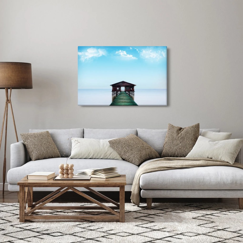Kép a házról a tengeren (90x60 cm)