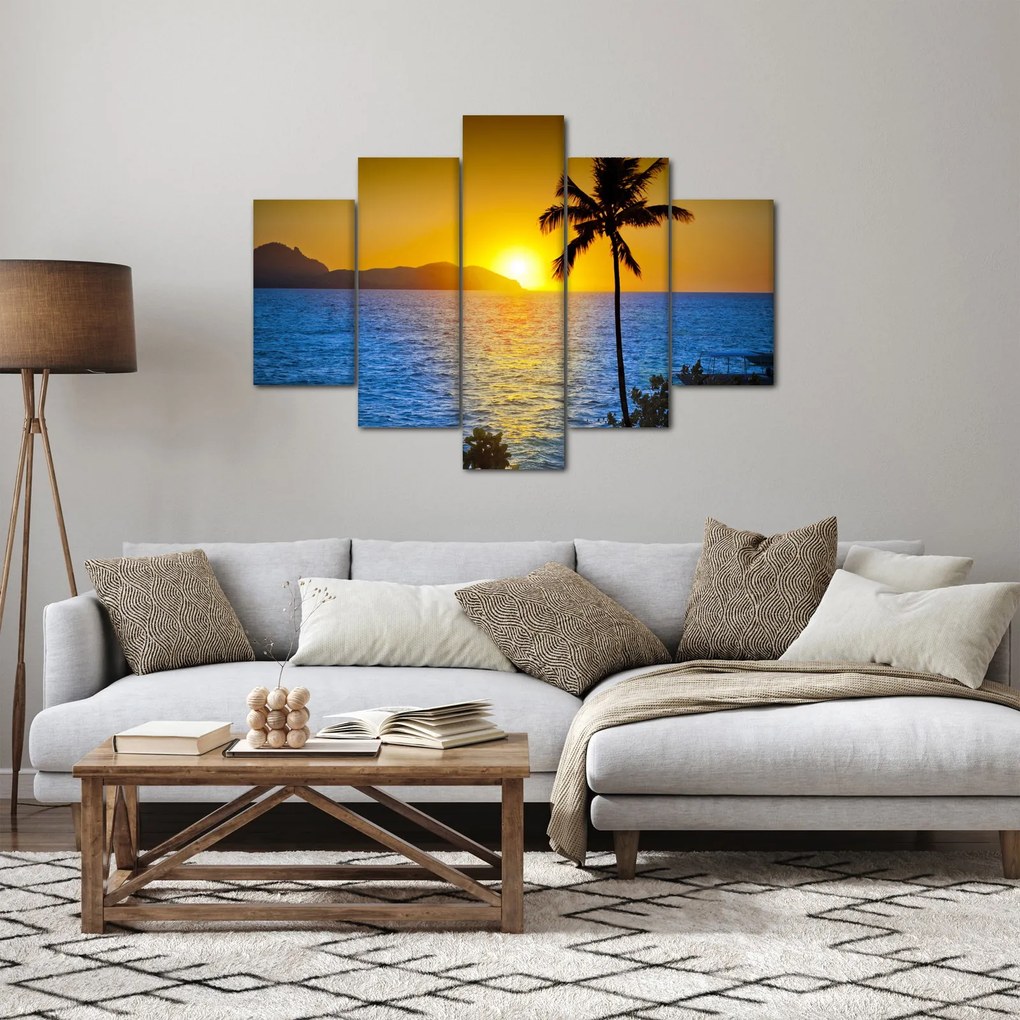 Kép - Naplemente a tenger felett (150x105 cm)