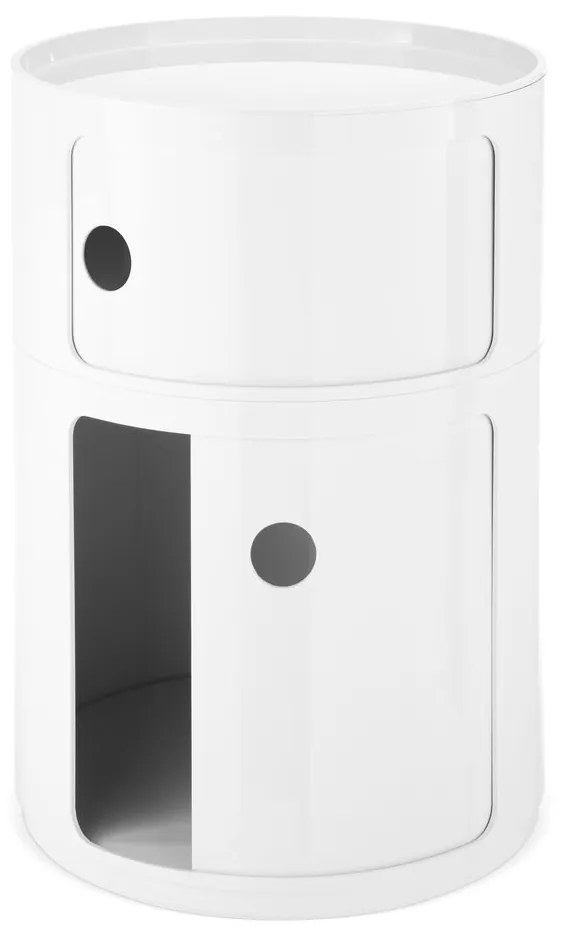 Componibili 4931 tárolóasztal, fehér, moduláris - Kartell