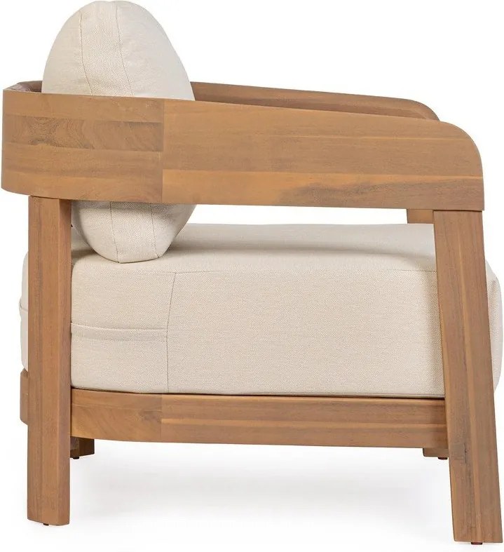 Natúr színű tömörfa kerti fotel Pablo – Bizzotto