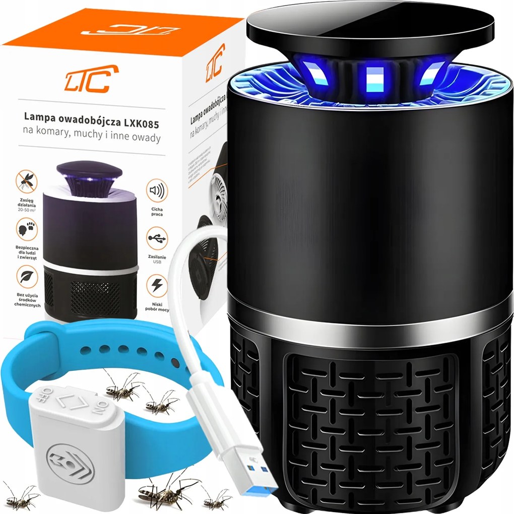 Hatékony Rovarriasztó Csapda Rovarölő Lámpa Szúnyogok Legyek Rovarok Ajándék