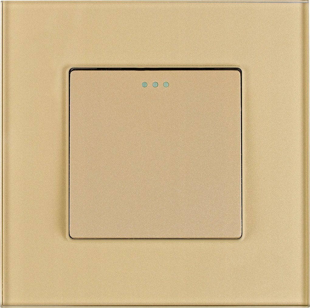 Keresztkapcsoló szimpla üveg arany Miuun