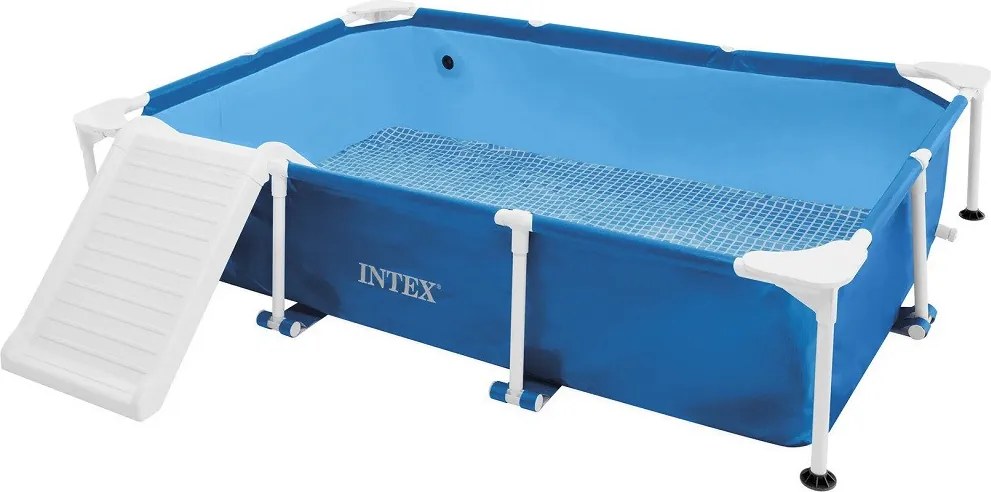 INTEX Rectangular Frame Baby Pool Set fémvázas medence szett, rámpával, 229 x 152 x 45.7 cm (48404)