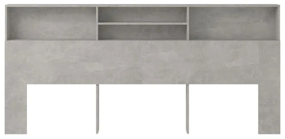 betonszürke áthidaló szekrény 220 x 19 x 103,5 cm