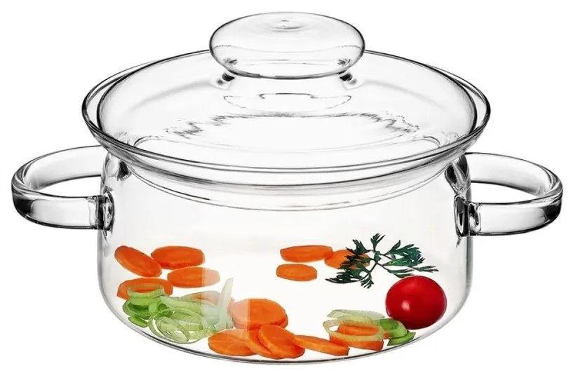 Simax 6063 üveg edény fedővel Nyko 1,5 l