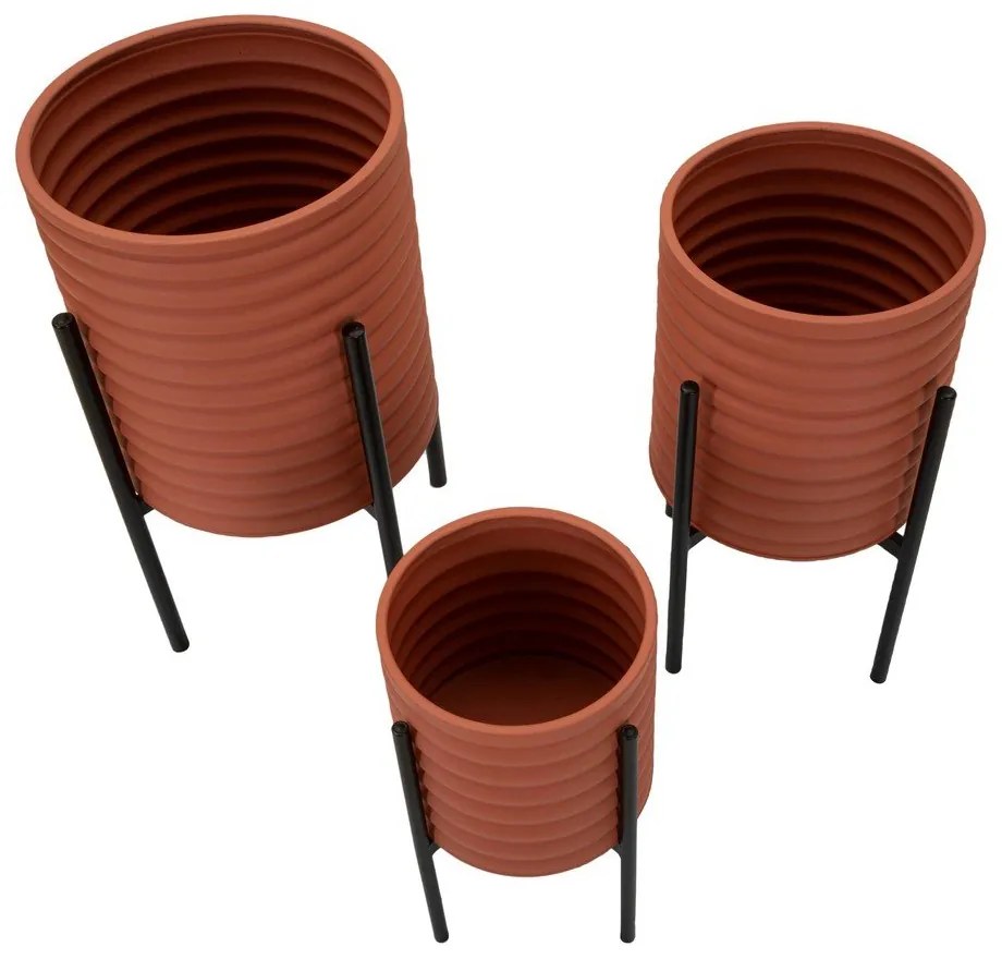 Fém kaspó szett 3 db-os ø 36 cm Milly – Mauro Ferretti