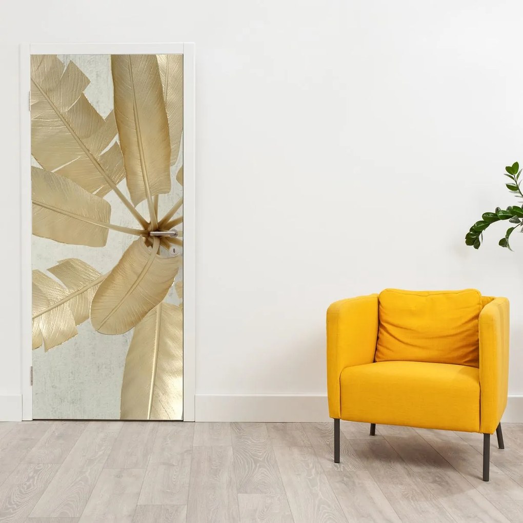 Fotótapéta ajtóra - Pálmalevelek (95x205cm)