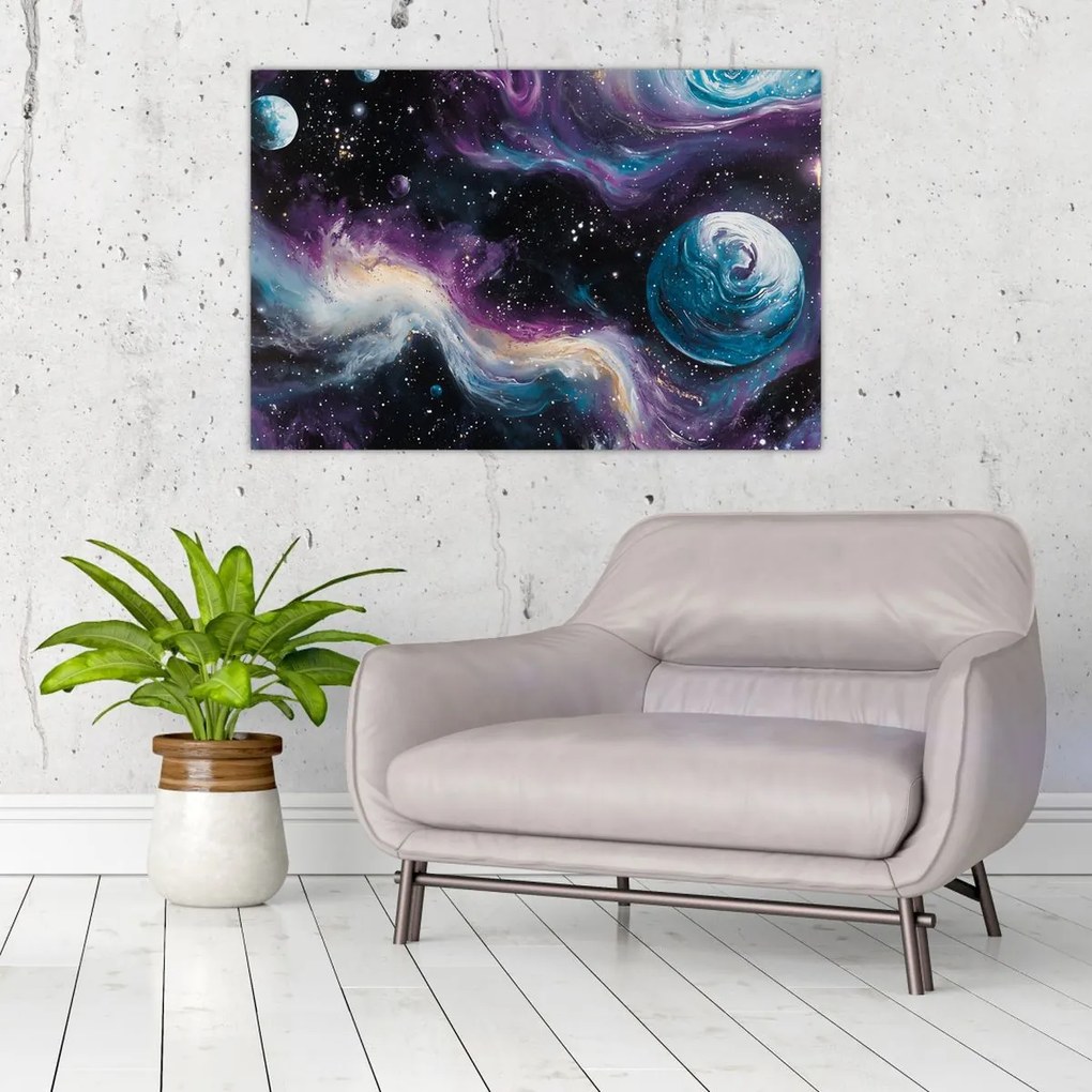 Kép - Festett univerzum (90x60 cm)