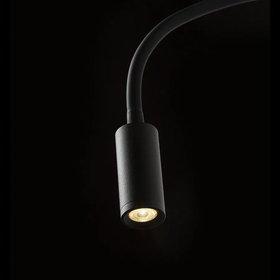 RENDL VALE fali lámpa fekete 230V LED 3W 30° 3000K