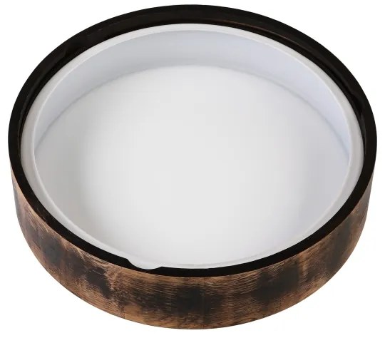 Fürdőszobai mennyezeti lámpa OAK SMOKY 3xE27/15W/230V IP54 37,5 cm tölgy/barna